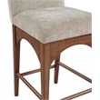 Meridian Furniture Waldorf Beige Chenille Fabric Stool