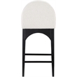 Meridian Furniture Waldorf Cream Boucle Fabric Stool