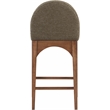 Meridian Furniture Waldorf Olive Boucle Fabric Stool