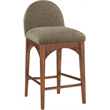 Meridian Furniture Waldorf Olive Boucle Fabric Stool