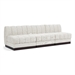 Cream/3-Piece: 3 Armless Chair