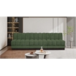 Meridian Furniture Quinn 3-Piece Contemporary Fabric Modular Sofa in Green