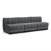 Grey/3-Piece: 3 Armless Chair