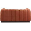 Meridian Furniture Quinn 2-Piece Fabric Modular Sofa in Cognac Orange