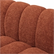 Meridian Furniture Quinn 2-Piece Fabric Modular Sofa in Cognac Orange
