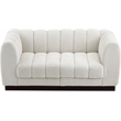 Meridian Furniture Quinn 2-Piece Contemporary Fabric Modular Sofa in Cream