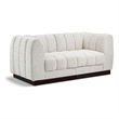 Meridian Furniture Quinn 2-Piece Contemporary Fabric Modular Sofa in Cream