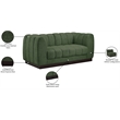 Meridian Furniture Quinn 2-Piece Contemporary Fabric Modular Sofa in Green
