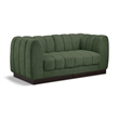 Meridian Furniture Quinn 2-Piece Contemporary Fabric Modular Sofa in Green