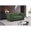 Meridian Furniture Quinn 2-Piece Contemporary Fabric Modular Sofa in Green