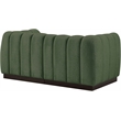 Meridian Furniture Quinn 2-Piece Contemporary Fabric Modular Sofa in Green