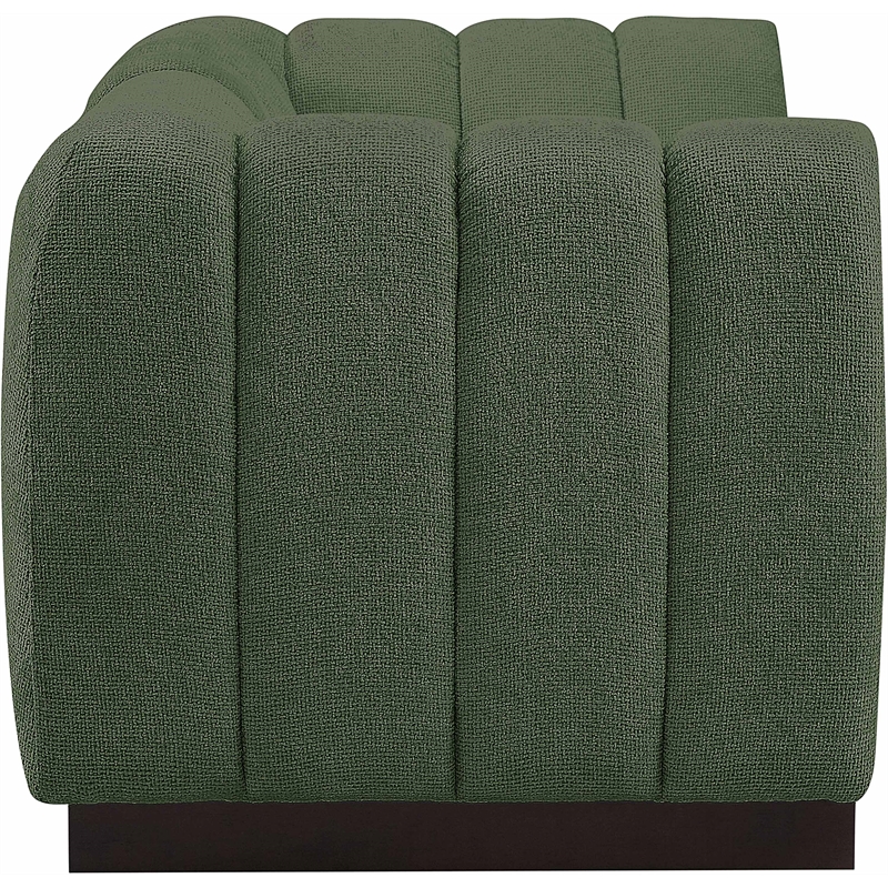 Meridian Furniture Quinn 2-Piece Contemporary Fabric Modular Sofa in Green
