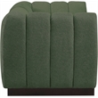 Meridian Furniture Quinn 2-Piece Contemporary Fabric Modular Sofa in Green