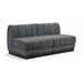 Grey/2-Piece: 2 Armless Chair