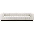 Meridian Furniture Quinn 4-Piece Contemporary Fabric Modular Sofa in Cream