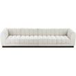 Meridian Furniture Quinn 4-Piece Contemporary Fabric Modular Sofa in Cream