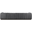 Meridian Furniture Quinn 4-Piece Contemporary Fabric Modular Sofa in Dark Gray