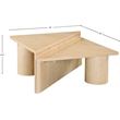 Meridian Furniture Pavillion Natural Coffee Table