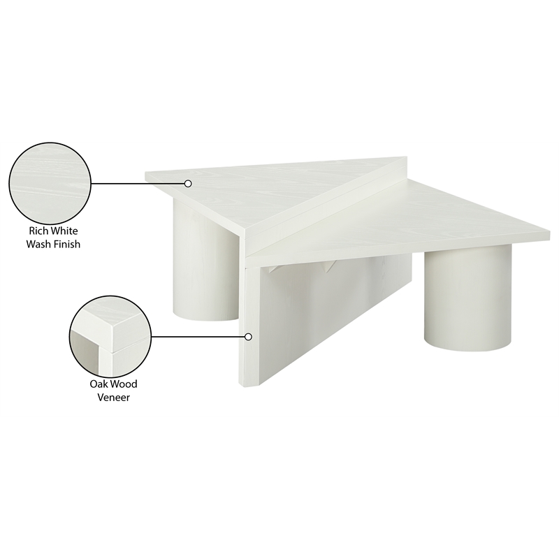 Meridian Furniture Pavillion White Coffee Table