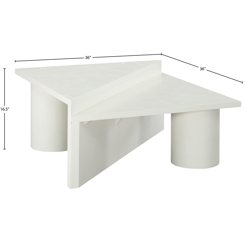 Meridian Furniture Pavillion White Coffee Table
