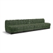 Green/4-Piece: 4 Armless Chair