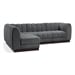 Grey/4-Piece: 2 Armless Chair, 2 Corner Chair