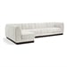 Cream/5-Piece: 3 Armless Chair, 2 Corner Chair