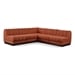 Cognac/5-Piece: 4 Armless Chair, 1 Corner Chair