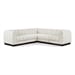 Cream/5-Piece: 2 Armless Chair, 3 Corner Chair