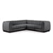 Grey/5-Piece: 2 Armless Chair, 3 Corner Chair