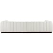 Meridian Furniture Quinn 6-Piece U-Shaped Fabric Modular Sectional in Cream