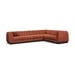 Cognac/6-Piece: 3 Armless Chair, 3 Corner Chair