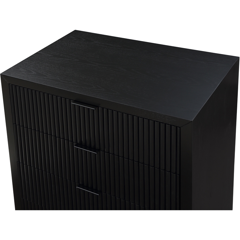 Meridian Furniture Fairfax Black Oak Veneer Chest