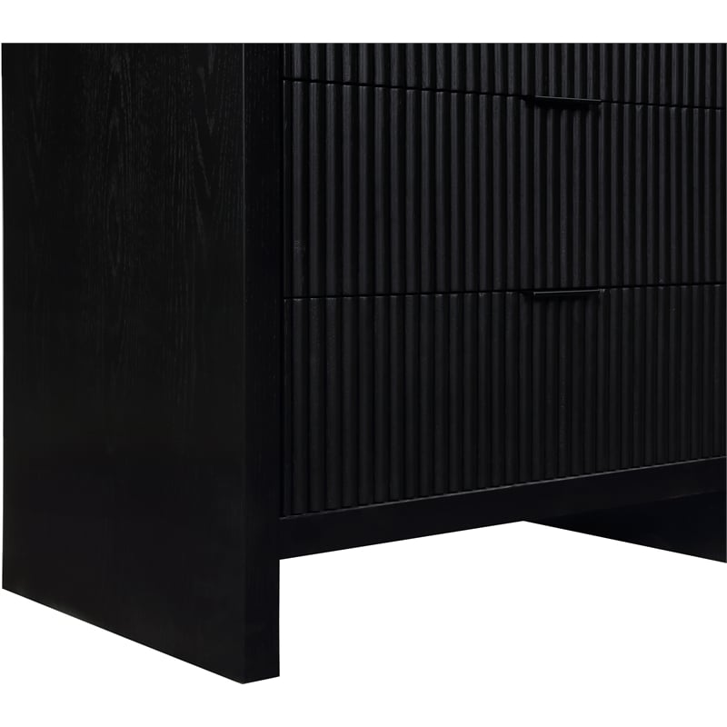 Meridian Furniture Fairfax Black Oak Veneer Chest