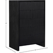 Meridian Furniture Fairfax Black Oak Veneer Chest