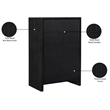 Meridian Furniture Fairfax Black Oak Veneer Chest