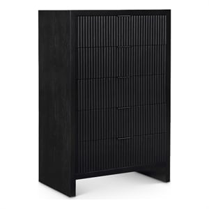 Meridian Furniture Fairfax Black Oak Veneer Chest