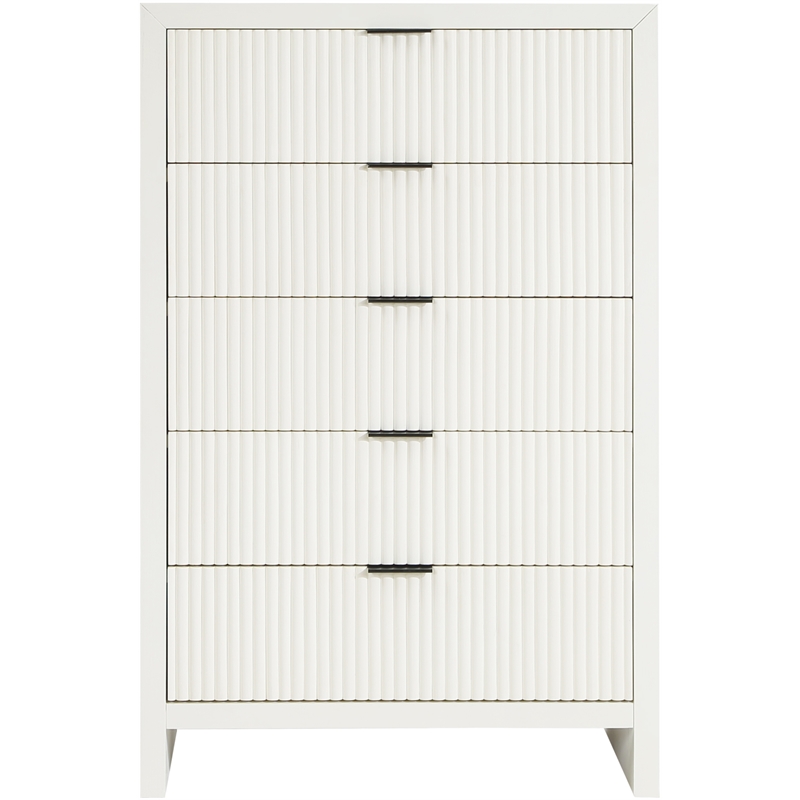 Meridian Furniture Fairfax Cream Oak Veneer Chest