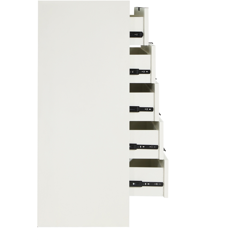 Meridian Furniture Fairfax Cream Oak Veneer Chest