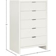 Meridian Furniture Fairfax Cream Oak Veneer Chest
