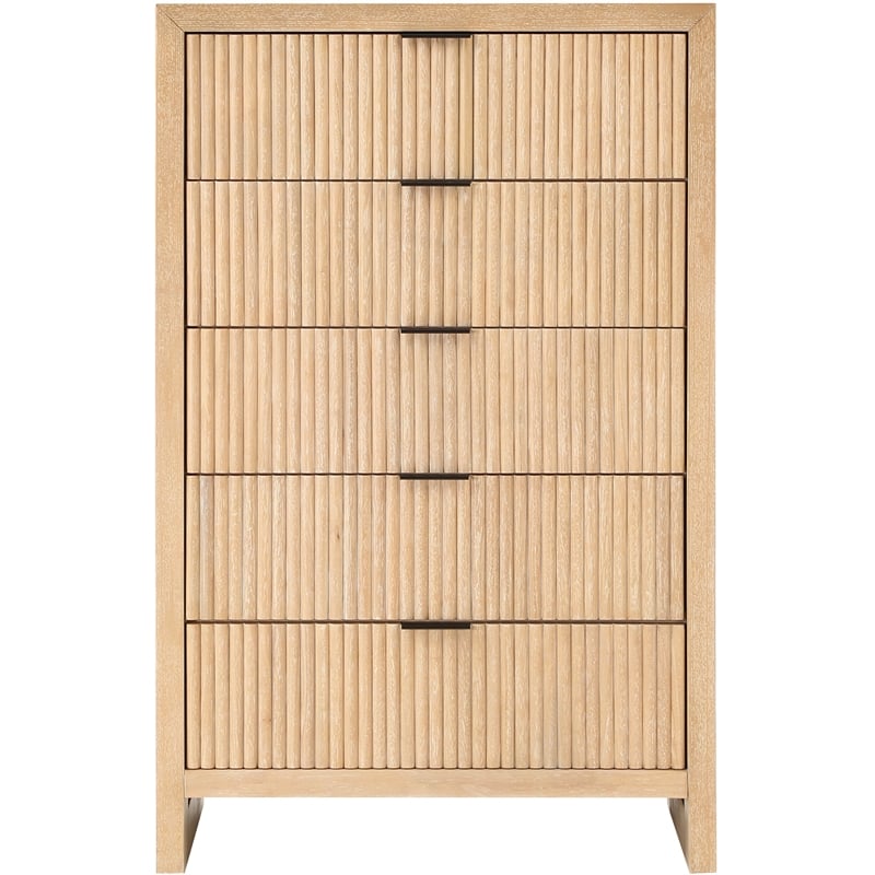 Meridian Furniture Fairfax Natural Oak Veneer Chest