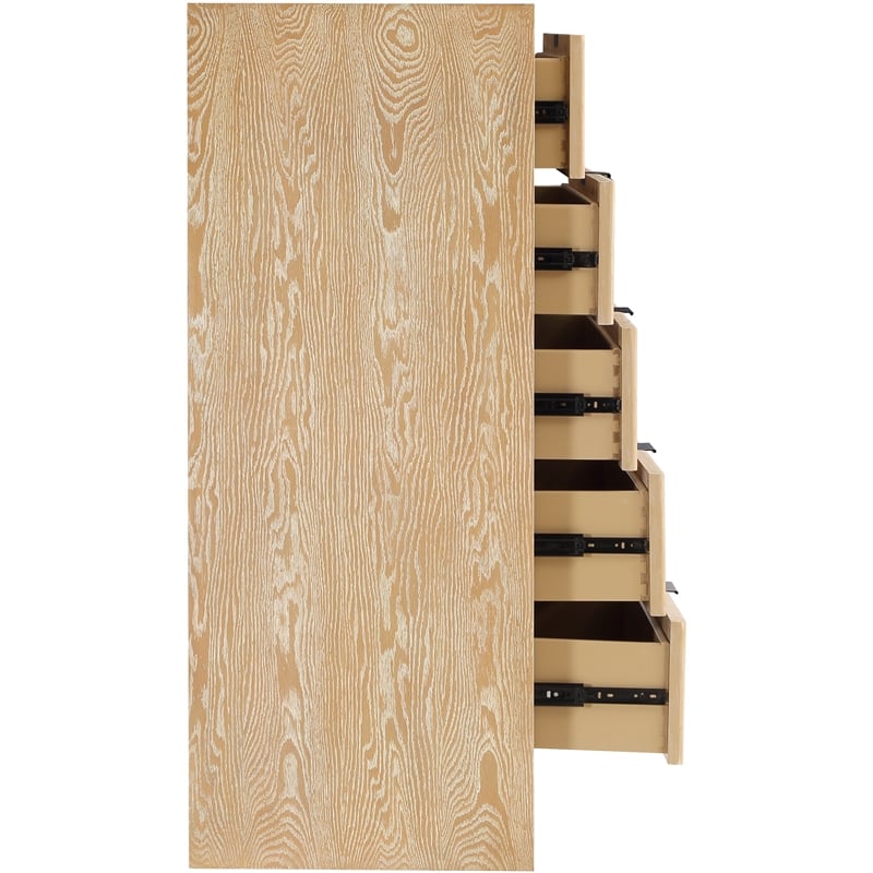 Meridian Furniture Fairfax Natural Oak Veneer Chest