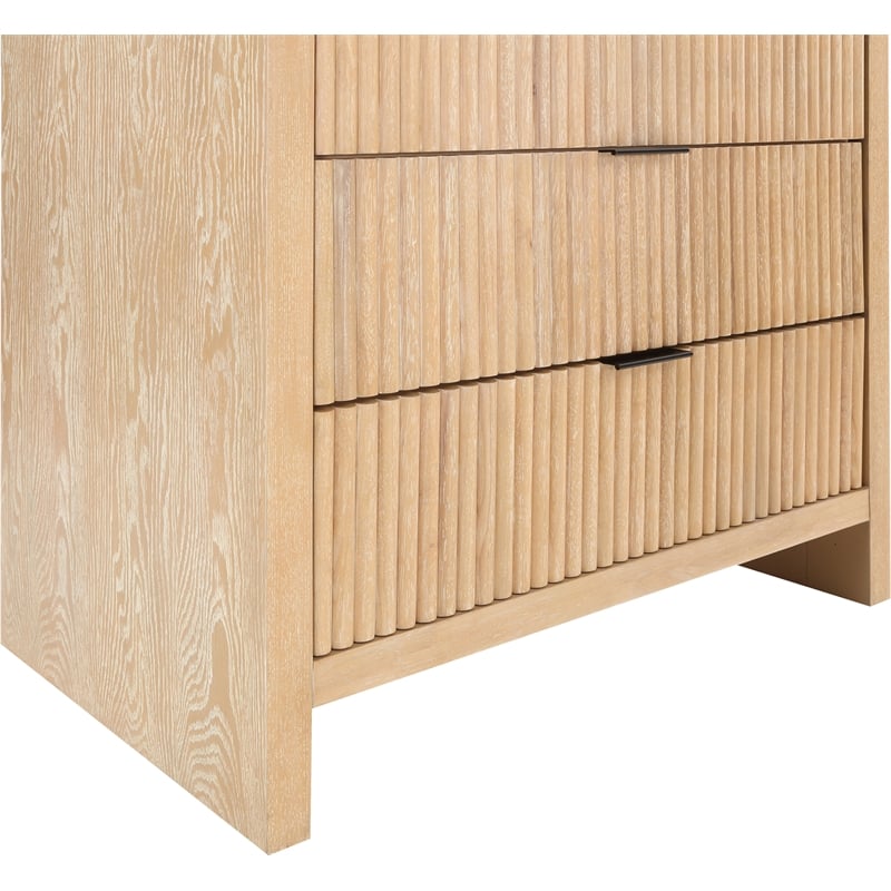 Meridian Furniture Fairfax Natural Oak Veneer Chest