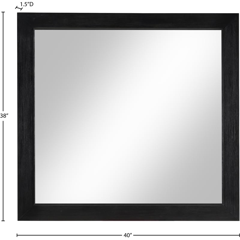 Meridian Furniture Fairfax Black Mirror