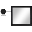 Meridian Furniture Fairfax Black Mirror