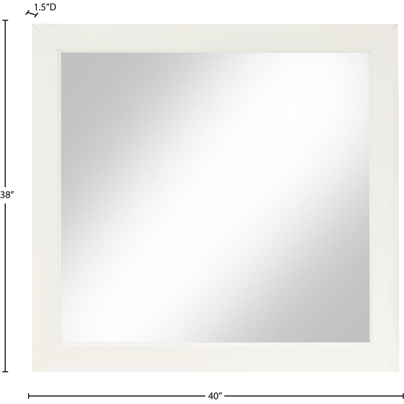 Meridian Furniture Fairfax Cream Mirror