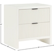 Meridian Furniture Fairfax Cream Night Stand