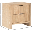 Meridian Furniture Fairfax Natural Night Stand