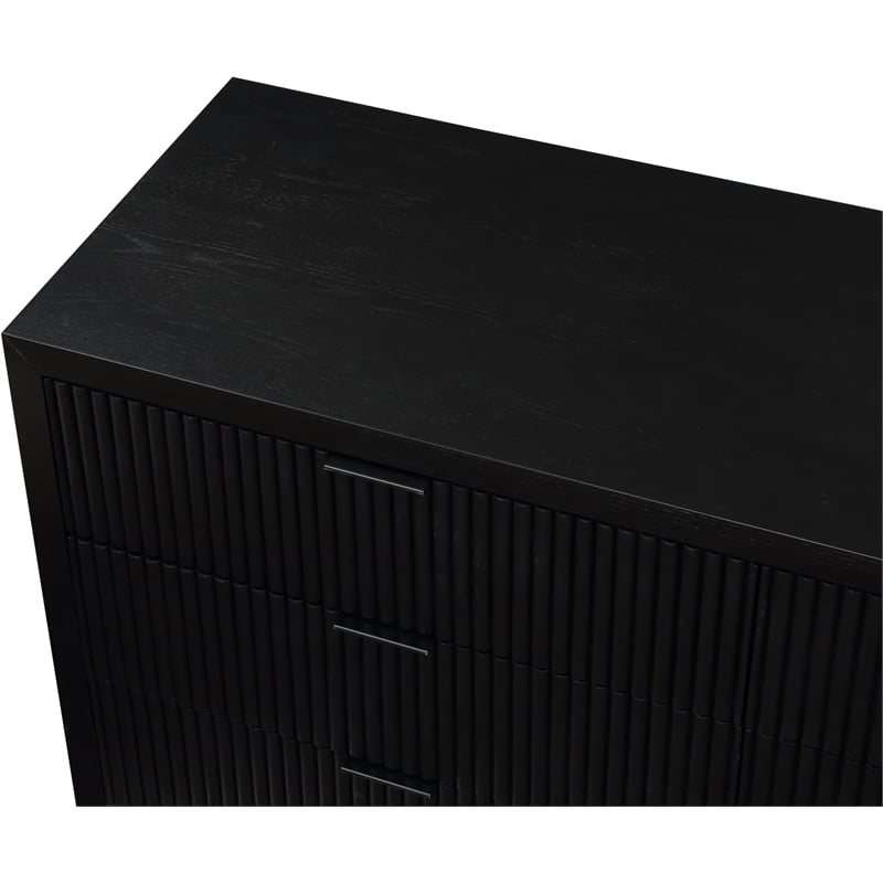 Meridian Furniture Fairfax Black Oak Veneer Dresser