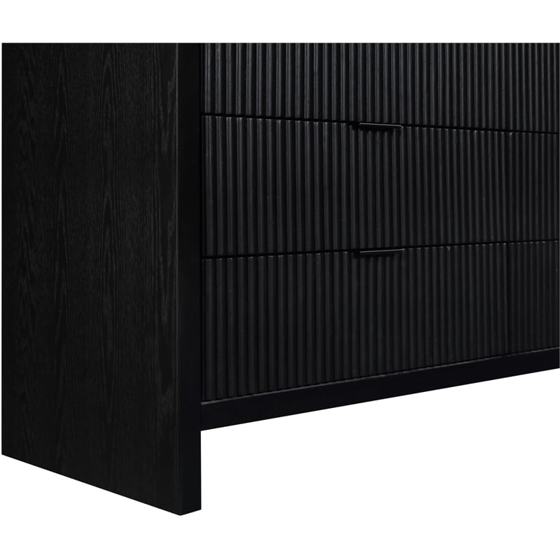 Meridian Furniture Fairfax Black Oak Veneer Dresser